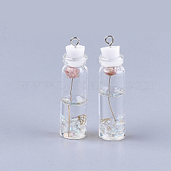 Décorations de bouteilles en verre&nbsp;LS-GLAA-S181-03B