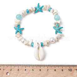 Braccialetti con ciondoli in conchiglia naturale&nbsp;BJEW-JB13785
