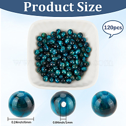 120pcs perles d'oeil de tigre naturelles&nbsp;G-PA0001-13A