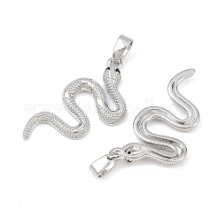 Pendenti in zirconi neri con micro pavè di ottone&nbsp;KK-G549-10P