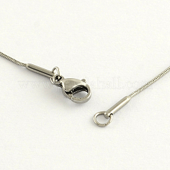 Collane a catena in acciaio inossidabile 304 anti-ossidazione&nbsp;LS-NJEW-R223-11