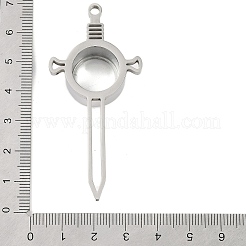 Ciondolo grande in acciaio inossidabile 304&nbsp;STAS-S132-09P-02