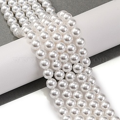 Perles de verre nacrées cuites au four&nbsp;PEAR-H019-02B-04