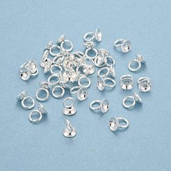 201 ganci per ciondolo con tappo a perlina in acciaio inossidabile&nbsp;STAS-L244-27B-S
