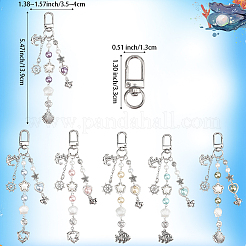DIY-Sets zur Herstellung von Glasperlen und Anhängerdekorationen mit Meerestieren&nbsp;DIY-SC0030-83