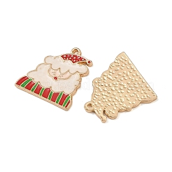 Weihnachten Legierung Emaille Anhänger&nbsp;ENAM-I081-01KCG-07