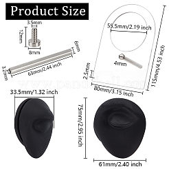 Display della parte del corpo del modello flessibile in morbido silicone&nbsp;ODIS-WH0061-29B