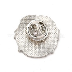 Hunde-Emaille-Anstecknadel mit Messing-Schmetterlingsverschlüssen&nbsp;LS-JEWB-A006-05G