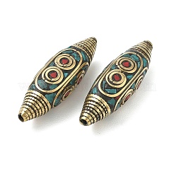 Perline di stile tibetano fatto a mnao&nbsp;KK-Z157-09AG-04