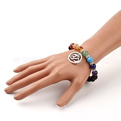 Edelstein-Korn-Charmearmbänder&nbsp;X-BJEW-JB02600--05