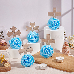 18 pièce de décoration de croix en bois pour Halloween&nbsp;DJEW-OC0001-41