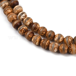 Lo stile tibetano naturale dzi borda i fili&nbsp;G-P229-A-07J-6mm