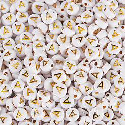 500pcs Plattierung Acrylperlen&nbsp;PACR-TADJ0001-01A