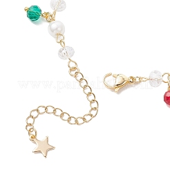 3 pulsera de esmalte de aleación navideña&nbsp;BJEW-JB12203