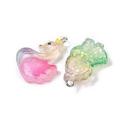 Pendentifs animaux en résine transparente&nbsp;RESI-B035-03