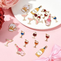20 ensemble de pendentifs en alliage émaillé de 8 styles&nbsp;ENAM-FS0002-46