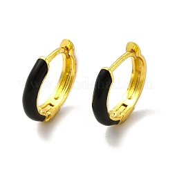 Aretes de aro con esmalte clásico&nbsp;EJEW-H091-03G
