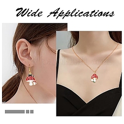 32 stücke 8 stile herbst thema rack überzug legierung emaille anhänger&nbsp;ENAM-YW0008-22