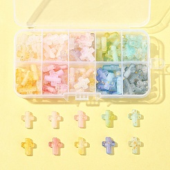 130 Stück transparente Acrylperlen in 10 Farben mit Farbverlauf.&nbsp;OACR-FS0002-05