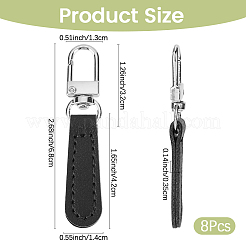 8 Stück Reißverschlussanhänger aus PU-Leder für Handtaschen&nbsp;FIND-CL0002-09B