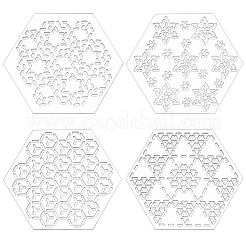 1 Satz Acryl-Stickschablonen&nbsp;AJEW-BC0007-79B