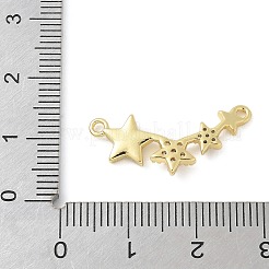 Verbindungsanhänger mit Mikropavé aus Messing mit durchsichtigen Zirkonia-Steinen&nbsp;KK-K298-27G