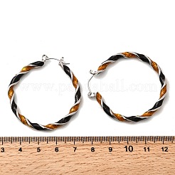 Pendientes de aro de aleación de esmalte&nbsp;EJEW-P319-06P