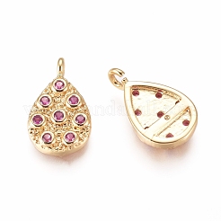 Colgante micropavé cubic zirconia de latón&nbsp;X-KK-D156-07G-B