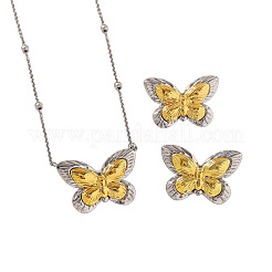 Sets aus Ohrsteckern und Anhängern aus Edelstahl 304&nbsp;WG2CA3C-02