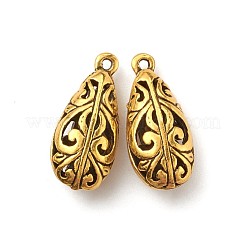 Pendenti della lega di stile tibetano cave&nbsp;TIBEP-L006-066AG