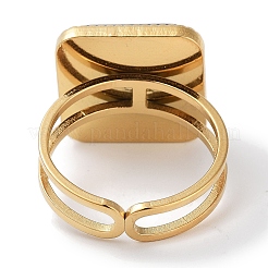 Anillo de acero inoxidable 304 con recubrimiento iónico (IP)&nbsp;RJEW-B059-10G-03