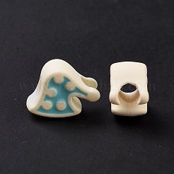 Gummierte Stil Acryl europäischen Perlen&nbsp;SACR-E009-04