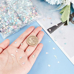 48 g de paillettes pour nail art en PVC de 4 styles&nbsp;MRMJ-OC0003-49
