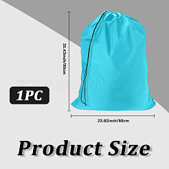Bolsa de lavandería de viaje de tela oxford rectangular&nbsp;ABAG-WH20015-10A