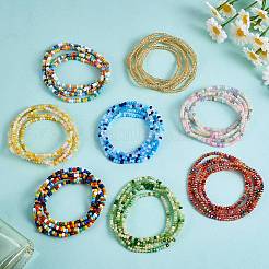 8 stücke 8 farben sommer schmuck taille perle&nbsp;AJEW-SZ0002-26