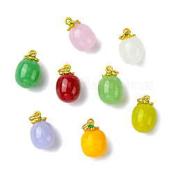 8pcs 8 Farben handgemachte Bunte Malerei-Anhänger&nbsp;LAMP-CJ0002-59