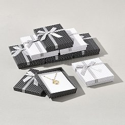 12 Stück 2 Farben Karton Papier Schmuck Set Boxen&nbsp;CBOX-FS0001-03