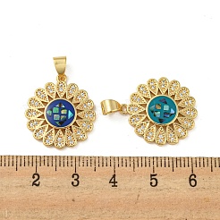 Messinganhänger Micro Pave Zirkonia Anhänger&nbsp;KK-K356-11G