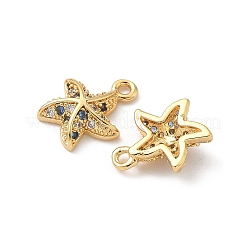 Adornos de latón micropavé de circonia cúbica&nbsp;KK-C099-01B-G