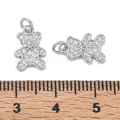 Messing klare Zirkonia Charms&nbsp;XGRQ3K785-518P