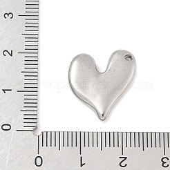 Pendentifs en forme de cœur en acier inoxydable 304&nbsp;LS-STAS-R162-01P-03