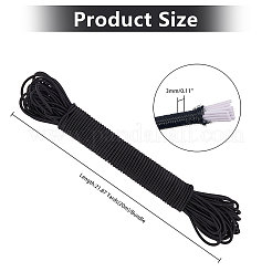 2 paquet de 2 couleurs de fil de latex de polyester rond de 20 m&nbsp;EW-FG0001-02
