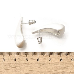 Orecchini a bottone in ottone a goccia&nbsp;LS-EJEW-A121-04S