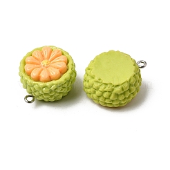 Colgantes de resina opaca con forma de fruta&nbsp;RESI-C079-03E