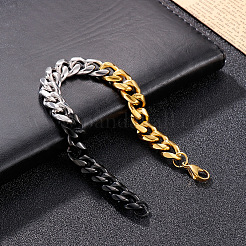 Bracciali a catena cubana in acciaio inossidabile 304 per uomo&nbsp;FS-WG114D5-07
