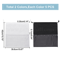 10 pz. 2 sacchetti portaoggetti con coulisse in tessuto non tessuto bianco&nbsp;ABAG-WR0001-03