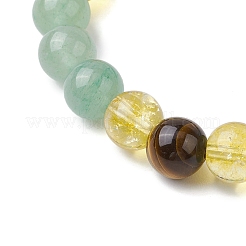 Bracciali elastici con perline di pietre preziose miste naturali e sintetiche per le donne&nbsp;BJEW-JB11248