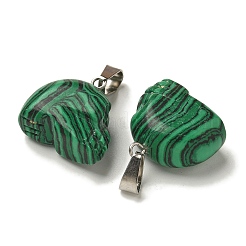 Ciondoli malachite sintetici&nbsp;G-Z067-02P-12