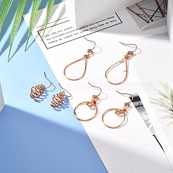 Set di orecchini pendenti in ottone con filo metallico&nbsp;EJEW-JE04668
