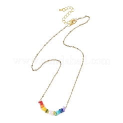 Collane con catena a satellite in acciaio inossidabile 304 con perle naturali&nbsp;NJEW-JN06515